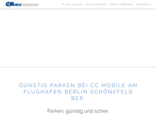 Tablet Screenshot of parken-flughafen-berlin-schoenefeld.de